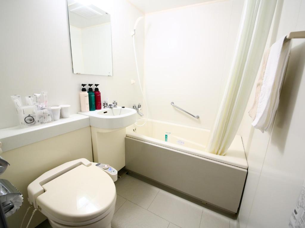 Koupelna v ubytování APA Hotel Takasaki Ekimae