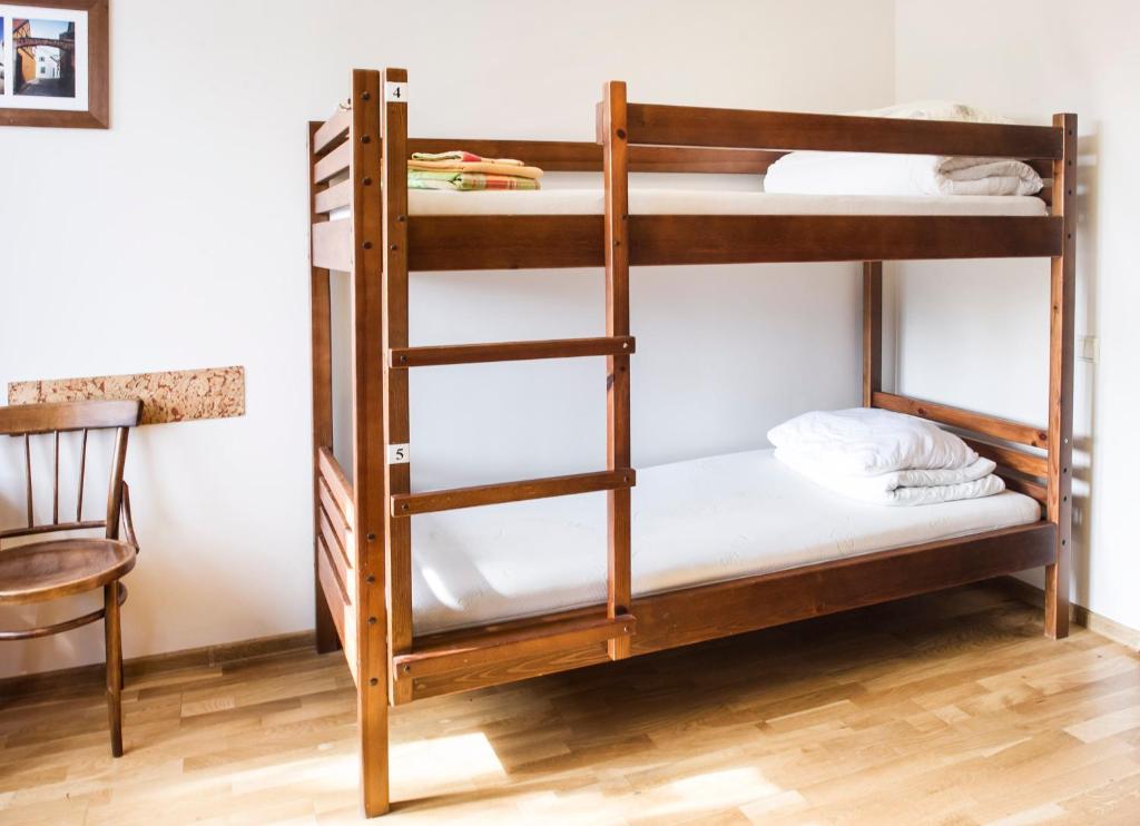 Postel nebo postele na pokoji v ubytování Klaipeda Hostel