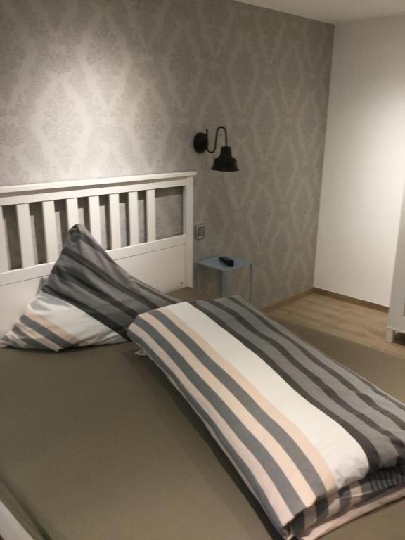Postel nebo postele na pokoji v ubytování Landhaus Thome