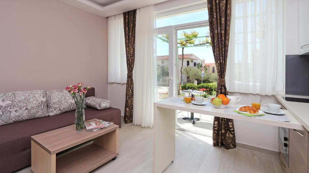 Posezení v ubytování Apartments Hermes