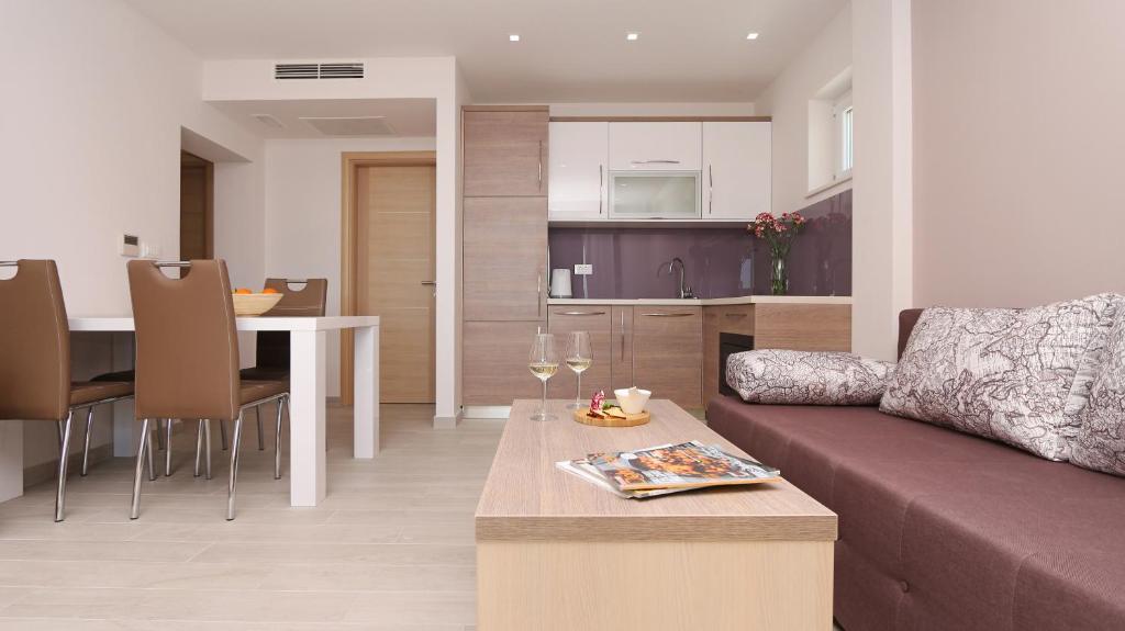 Posezení v ubytování Apartments Hermes