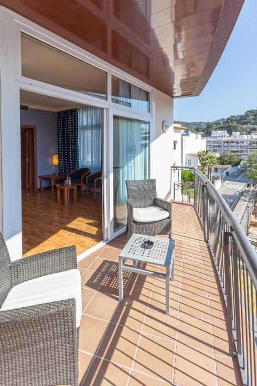 Balkón nebo terasa v ubytování Hotel Delfín