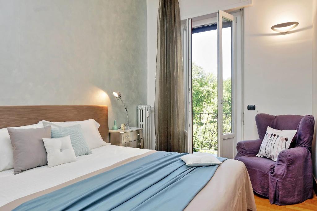 Posteľ alebo postele v izbe v ubytovaní JOIVY Fabulous Family Apt for 4 with Terrace next to Park