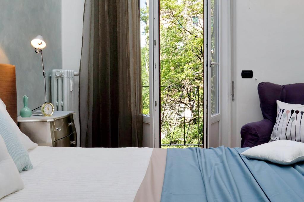 Posteľ alebo postele v izbe v ubytovaní JOIVY Fabulous Family Apt for 4 with Terrace next to Park