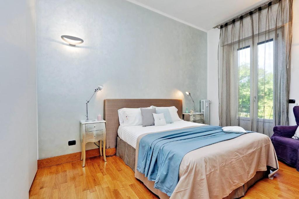 Posteľ alebo postele v izbe v ubytovaní JOIVY Fabulous Family Apt for 4 with Terrace next to Park