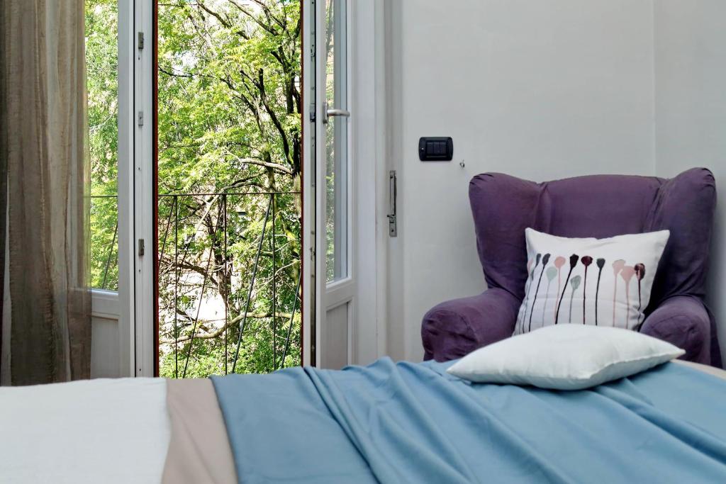 Posteľ alebo postele v izbe v ubytovaní JOIVY Fabulous Family Apt for 4 with Terrace next to Park