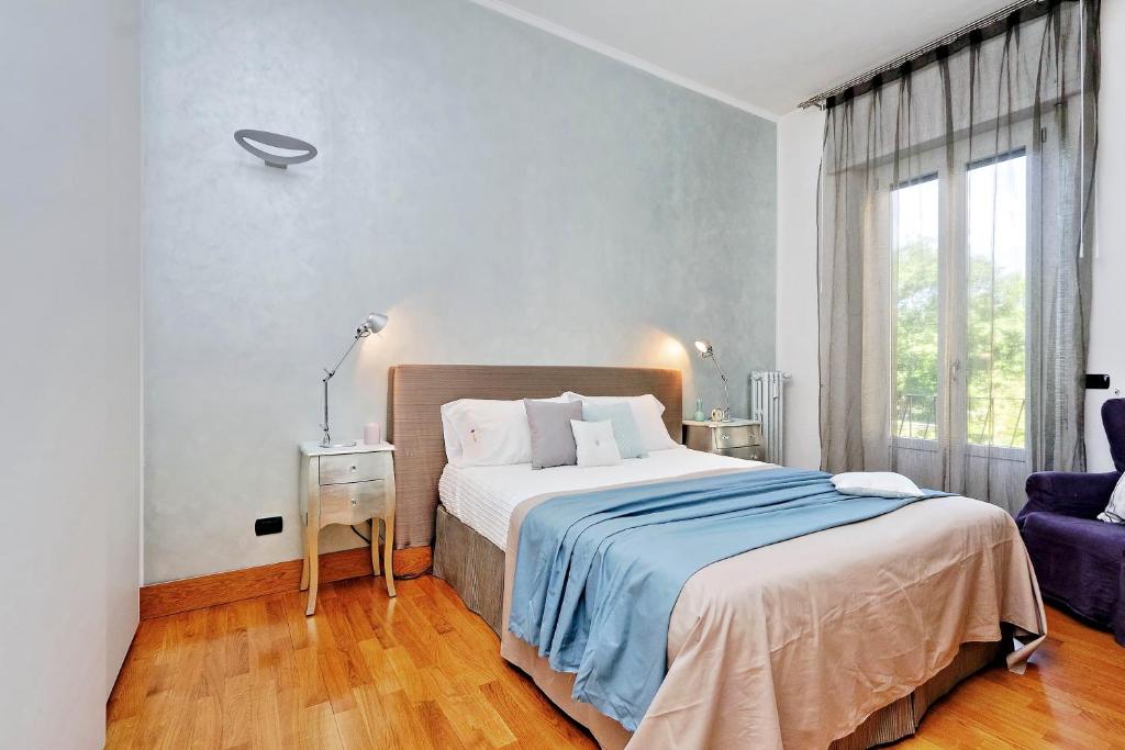 Posteľ alebo postele v izbe v ubytovaní JOIVY Fabulous Family Apt for 4 with Terrace next to Park
