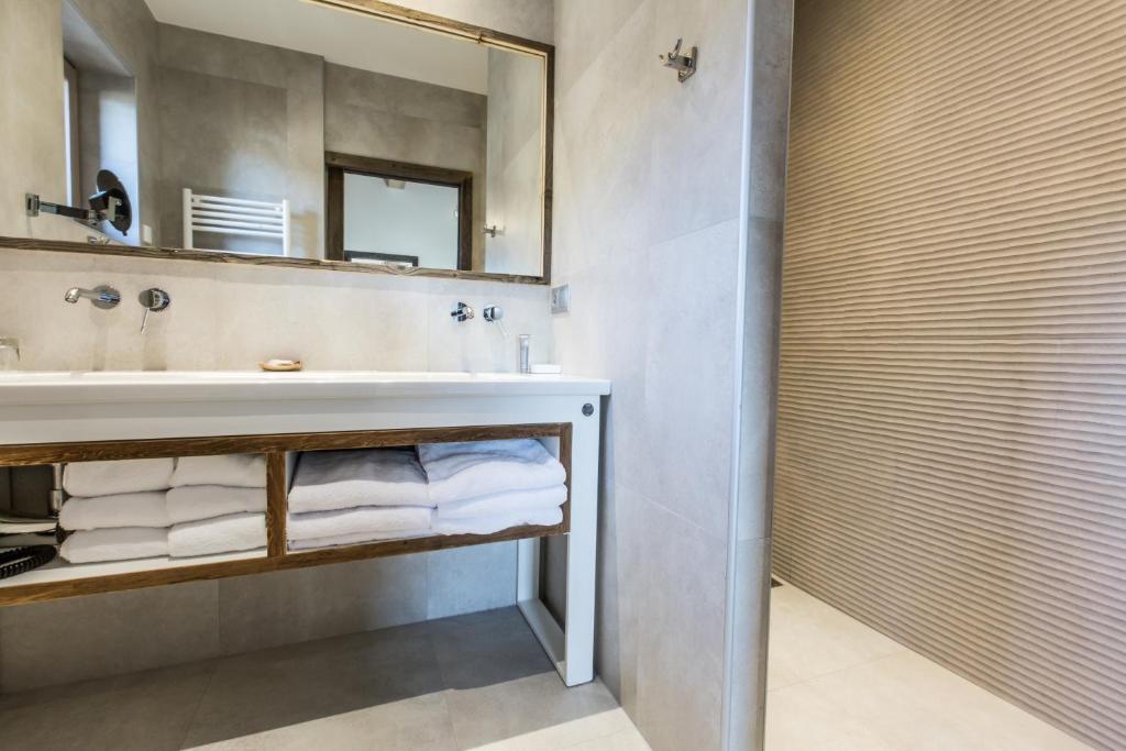 Koupelna v ubytování Hôtel Spa Crychar