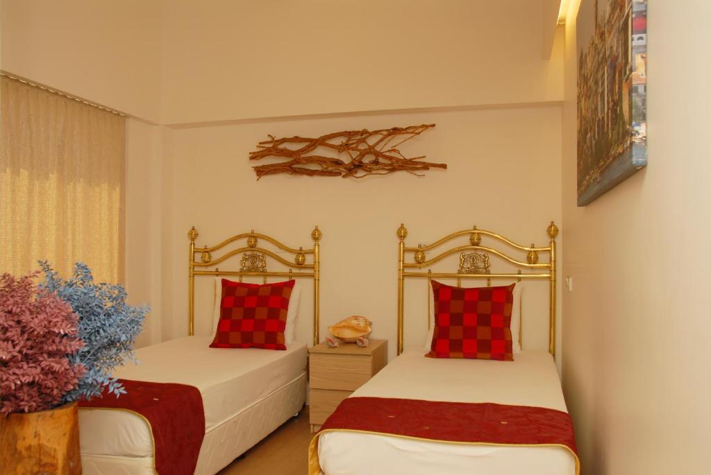 Postel nebo postele na pokoji v ubytování Han Hotel