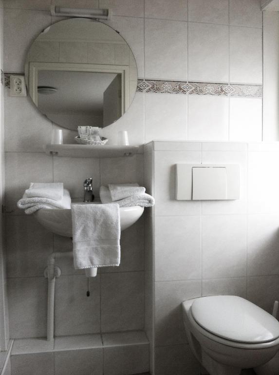Koupelna v ubytování Hotel Bos en Duinzicht