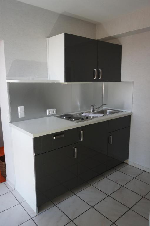 Kuchyň nebo kuchyňský kout v ubytování Haus Delphin