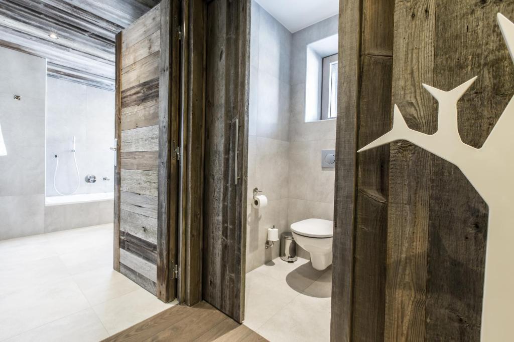 Koupelna v ubytování Hôtel Spa Crychar