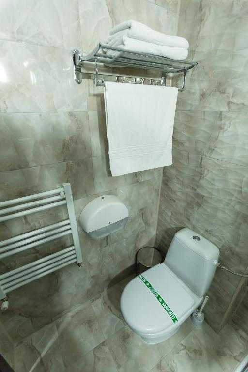 Koupelna v ubytování Express Residence