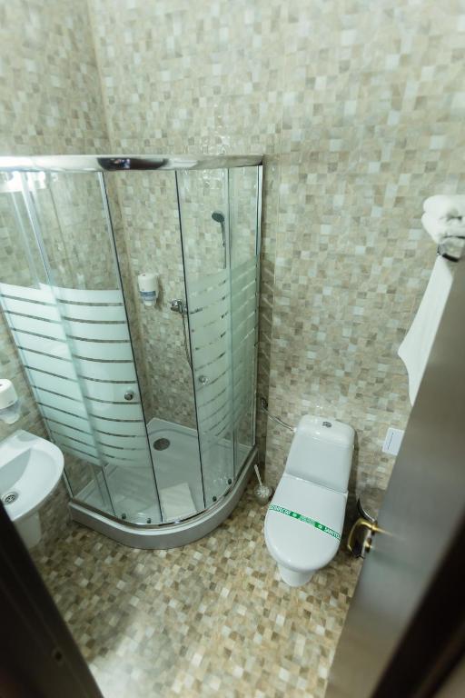 Koupelna v ubytování Express Residence