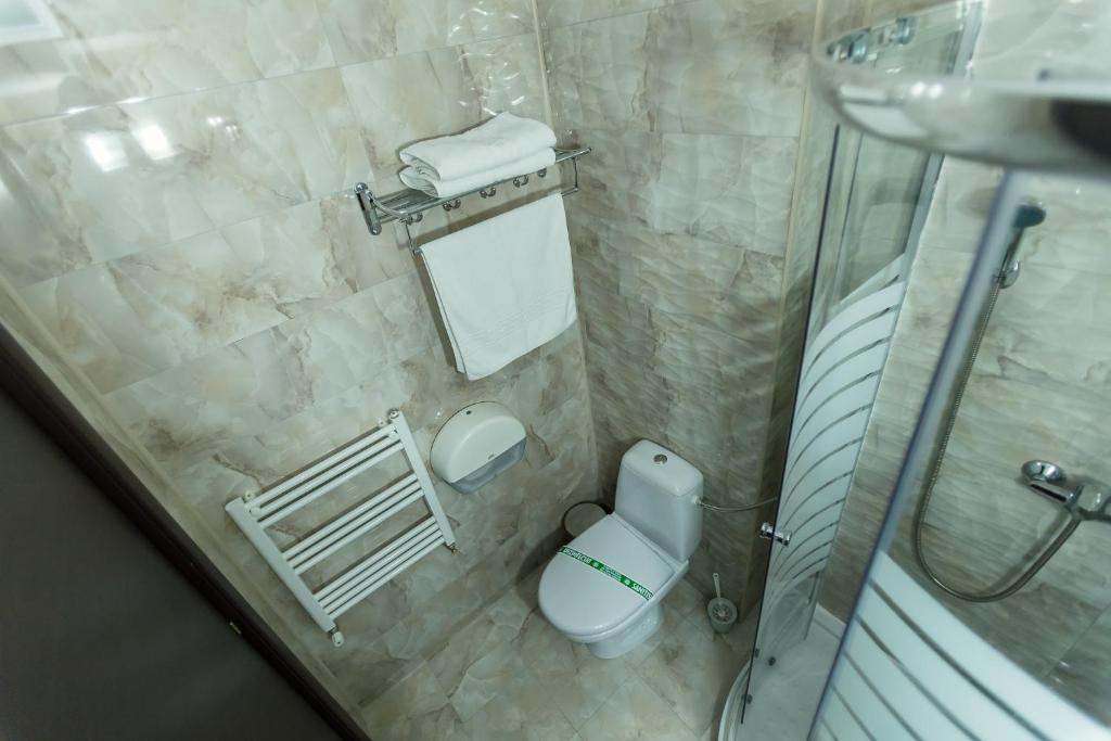 Koupelna v ubytování Express Residence