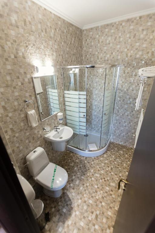 Koupelna v ubytování Express Residence