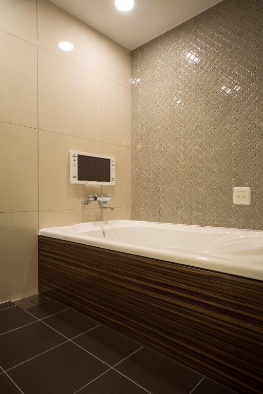 Koupelna v ubytování Hotel Lei