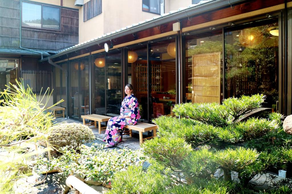 Zahrada ubytování Ryokan Yamazaki