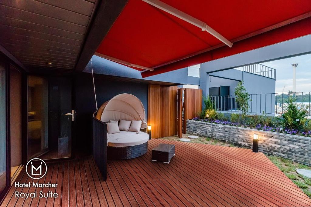 Posezení v ubytování Hotel Marcher