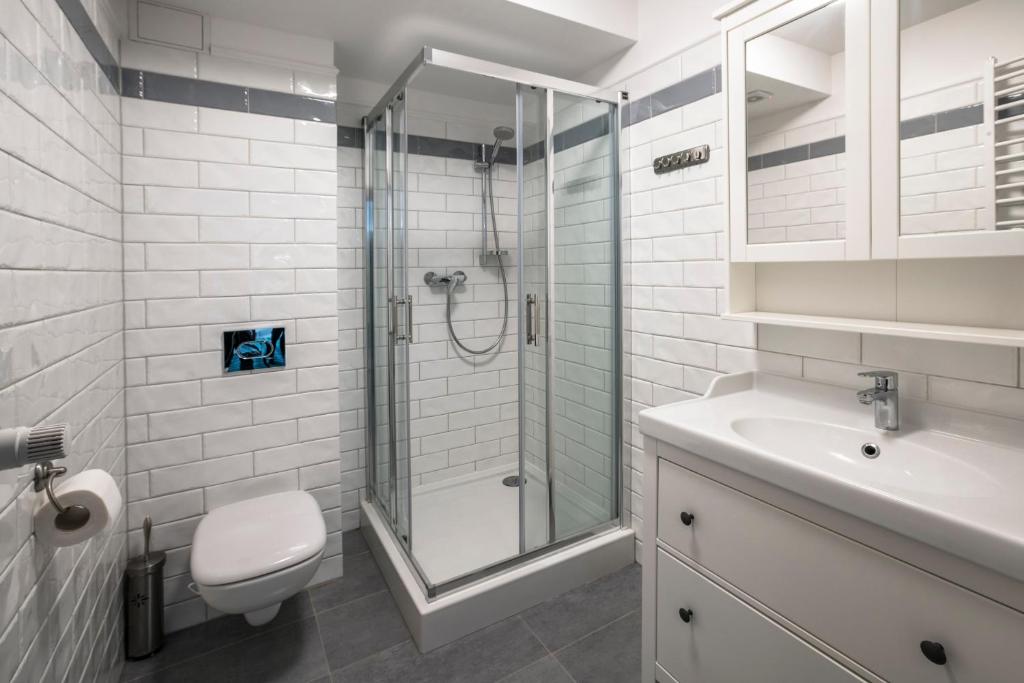 Koupelna v ubytování Maxymilian Unique Hotel - Adults Only