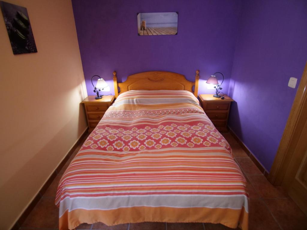 Postel nebo postele na pokoji v ubytování Albergue de Portilla
