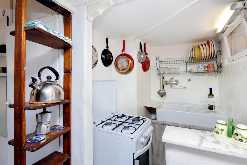 A kitchen or kitchenette at Pretty Flat Trastevere