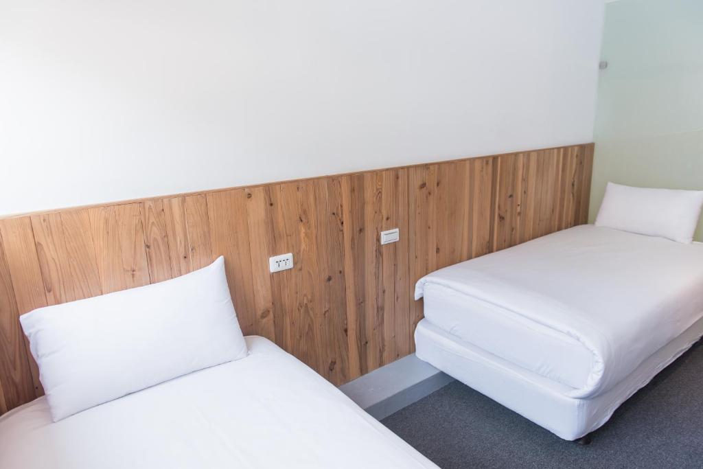 Postel nebo postele na pokoji v ubytování Star Hostel Taipei Main Station