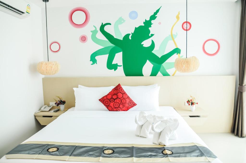Postel nebo postele na pokoji v ubytování The Sila Hotel
