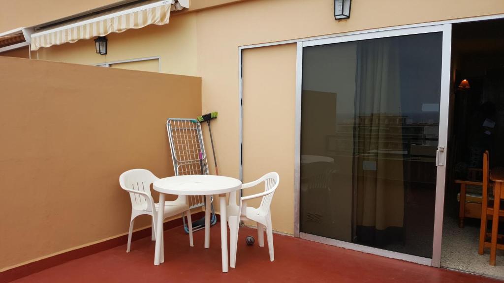Balkón alebo terasa v ubytovaní Apartamentos Girasol II