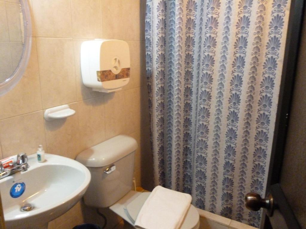 Koupelna v ubytování Hotel Rincón Escandinavo