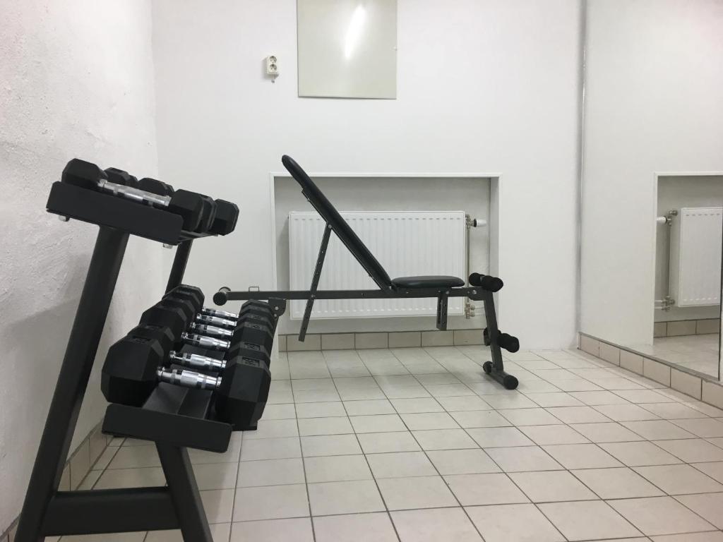 Fitness centrum a/nebo fitness zařízení v ubytování Hotel Wictoria