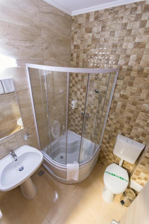 Koupelna v ubytování Hotel Orient Braila