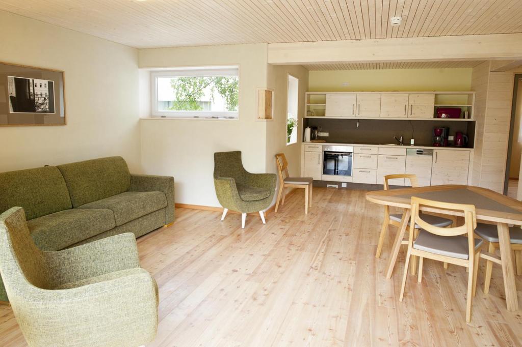 Kuchyň nebo kuchyňský kout v ubytování Familienhotel Weimar mit Ferienwohnungen