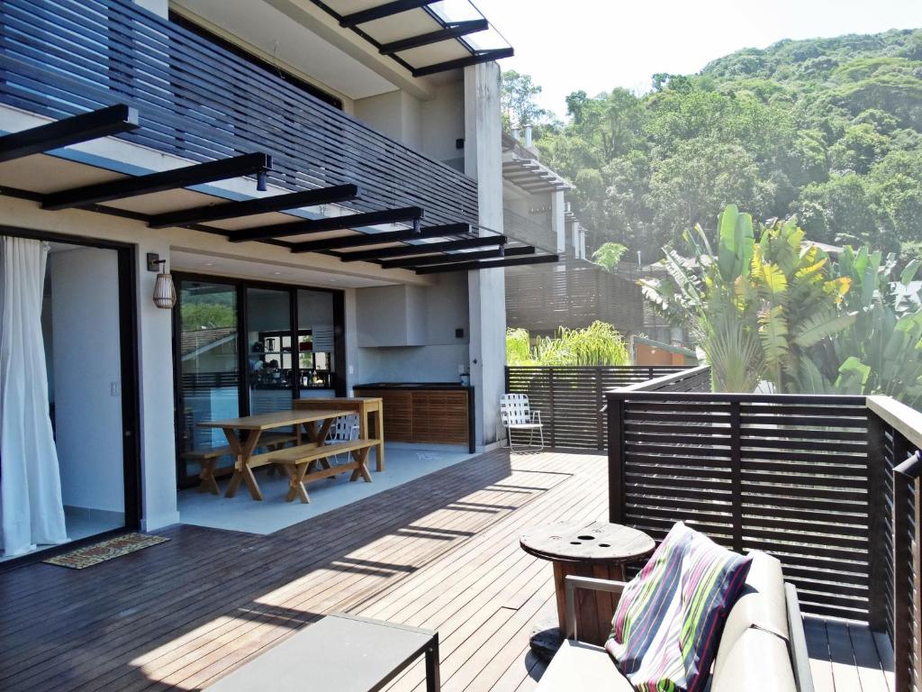 Balkón nebo terasa v ubytování Casa de Praia