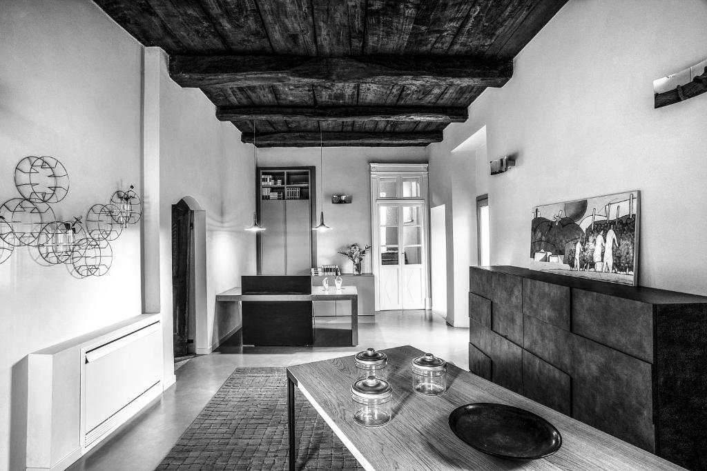 Posezení v ubytování Relais Villa del Borgo