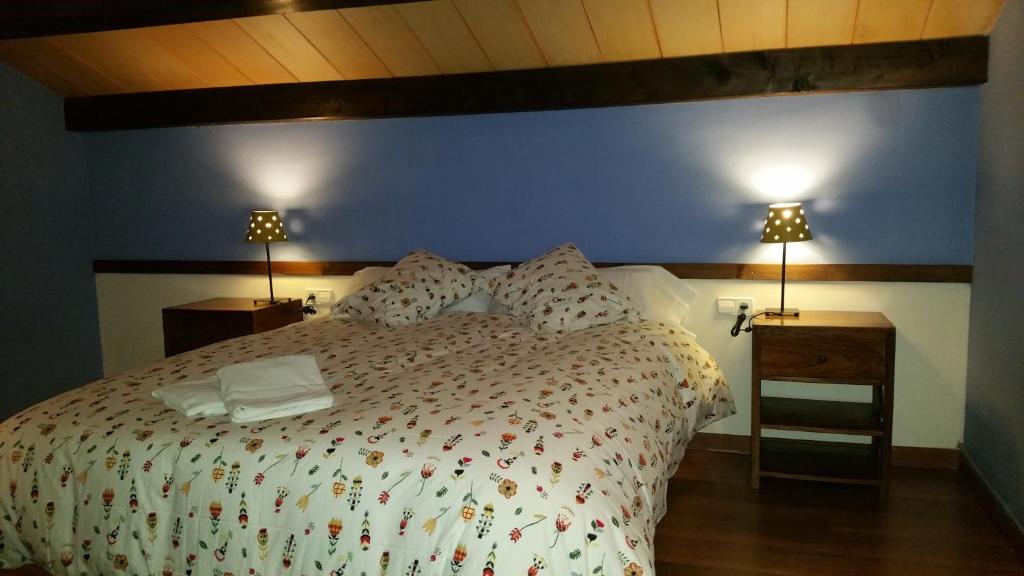 Postel nebo postele na pokoji v ubytování La Estibialla