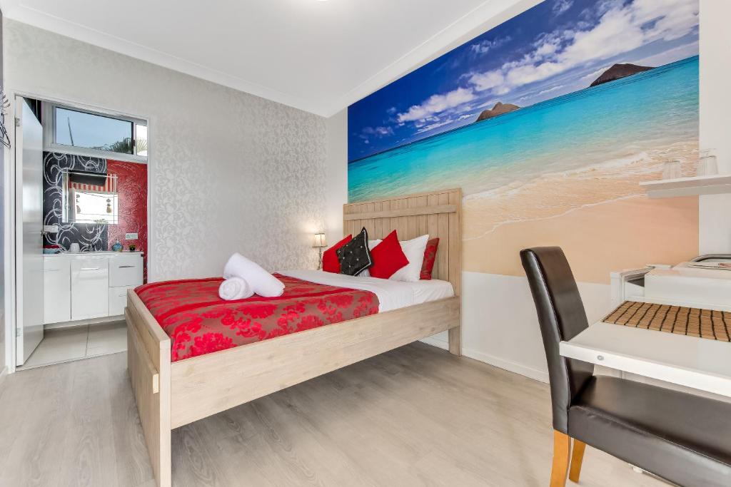 Postel nebo postele na pokoji v ubytování Coral Inn Boutique Resort