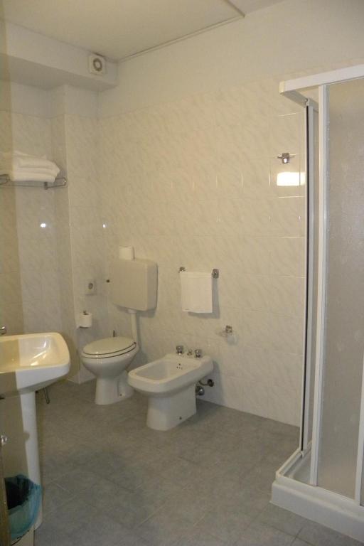 Koupelna v ubytování Hotel Santa Cruz
