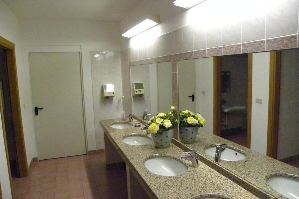 Koupelna v ubytování Hotel Santa Cruz