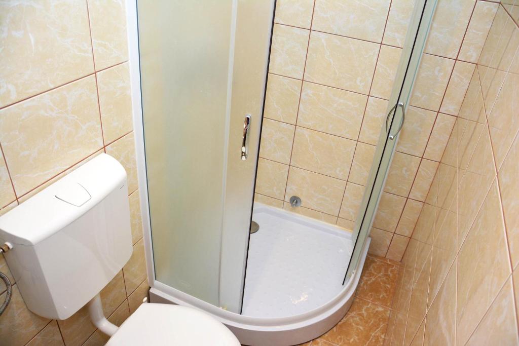 Koupelna v ubytování Apartment Biser