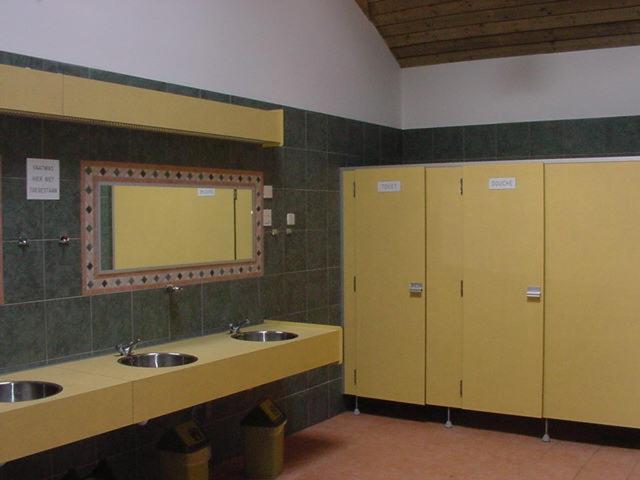 Phòng tắm tại Camping Hitjesvijver