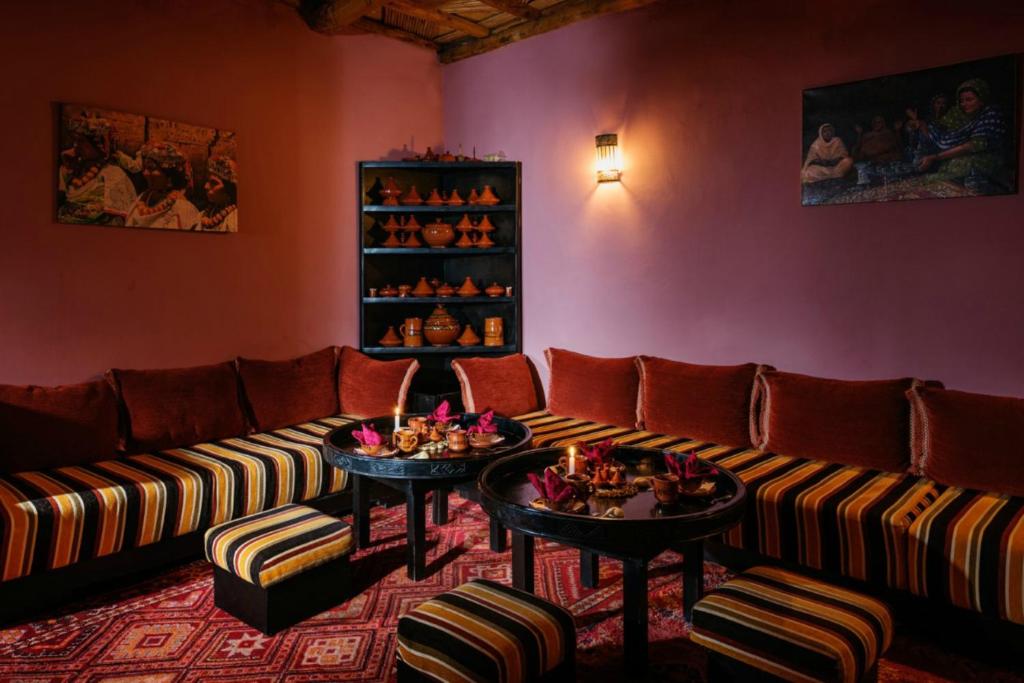 Posezení v ubytování Le Village du Toubkal