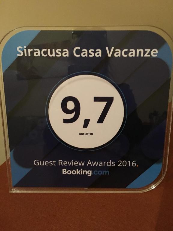 Certifikát, ocenenie alebo iný dokument vystavený v ubytovaní Siracusa Vacanze