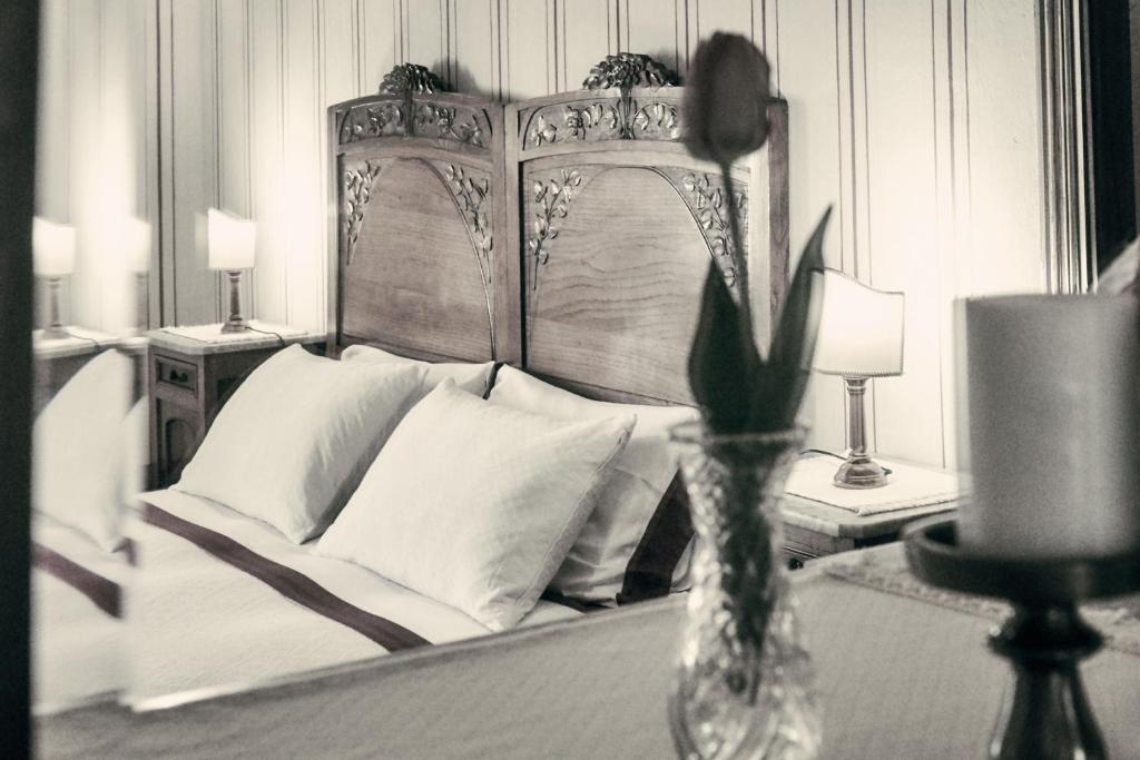 Postel nebo postele na pokoji v ubytování Agriturismo Villa Mazzi