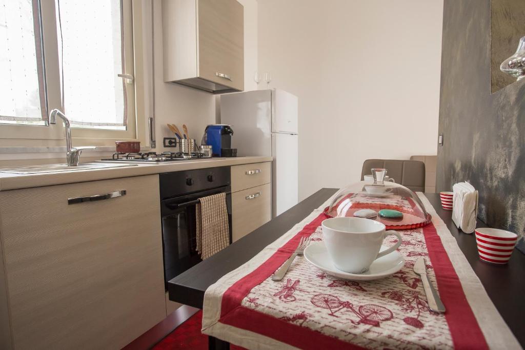 Kuchyň nebo kuchyňský kout v ubytování House Etna View