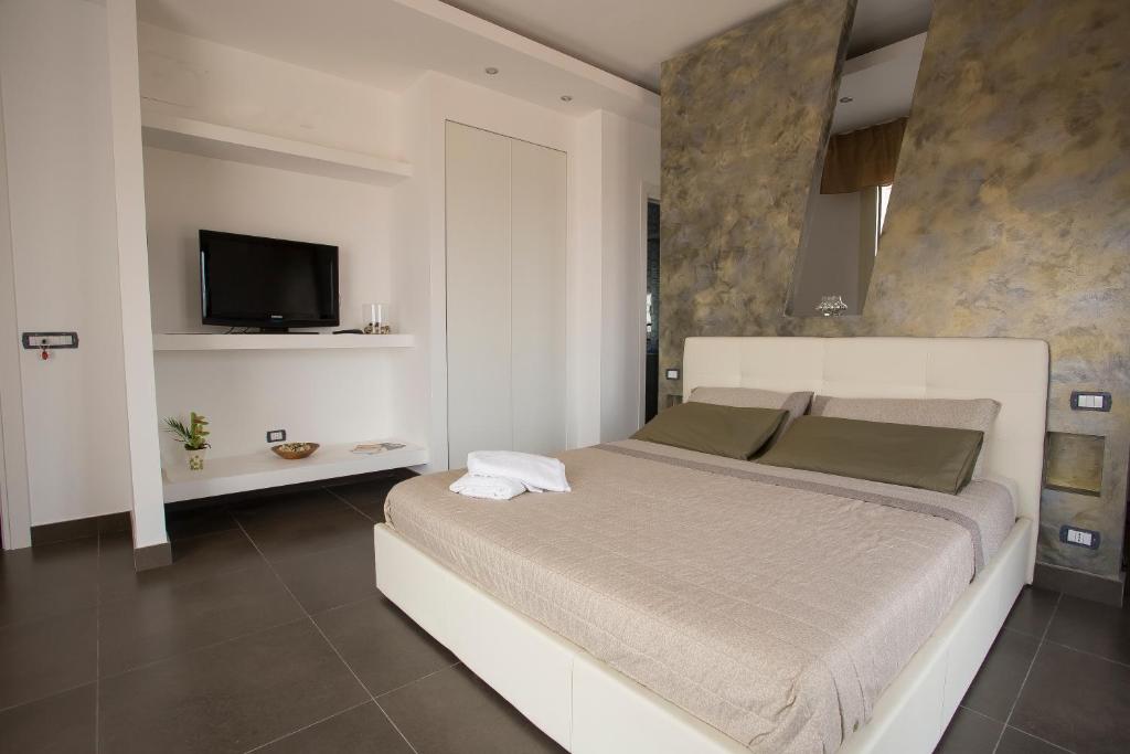 Postel nebo postele na pokoji v ubytování House Etna View