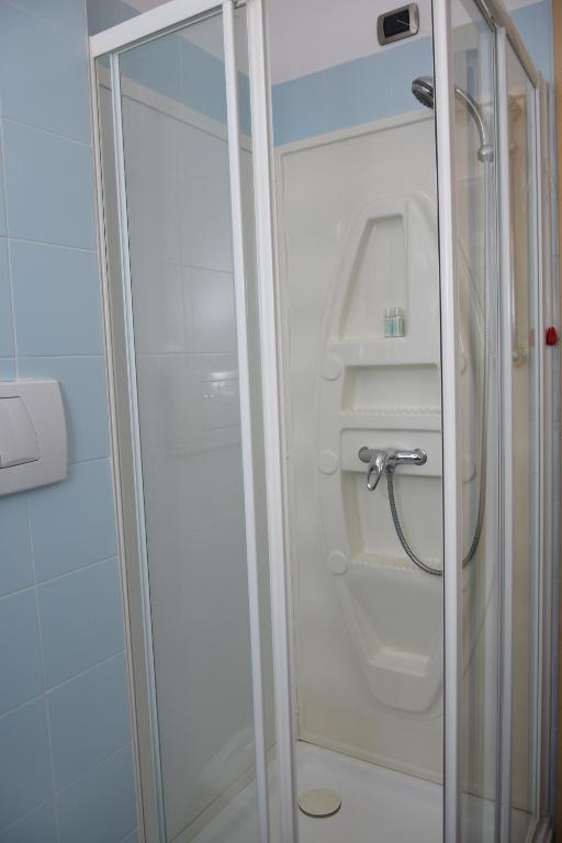 Koupelna v ubytování Hotel Antares