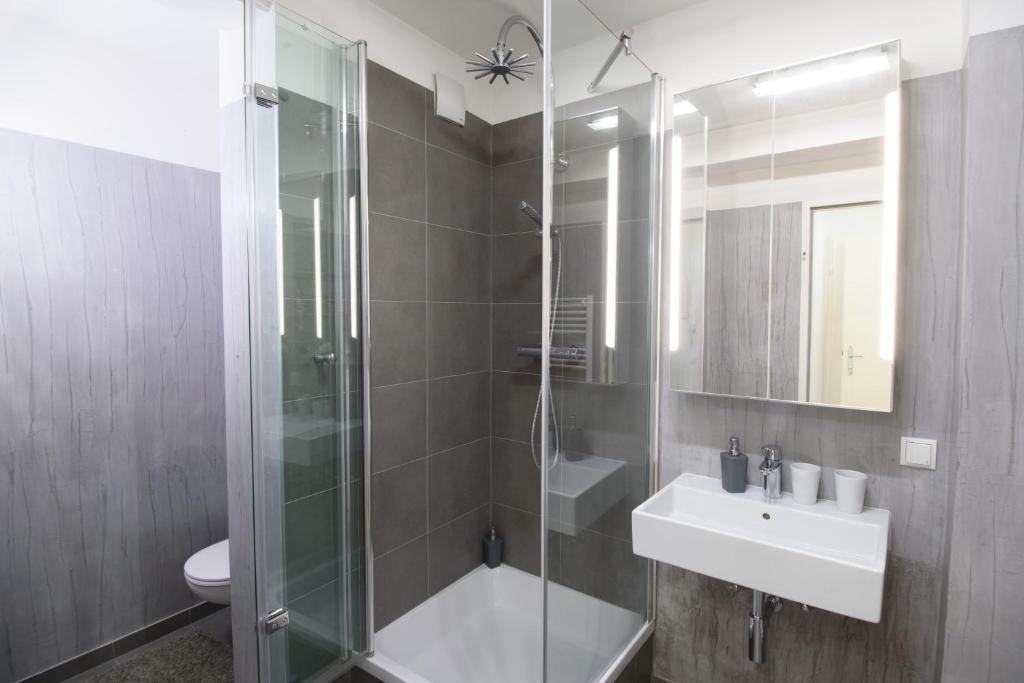 Koupelna v ubytování Design Apartment - Centrally located