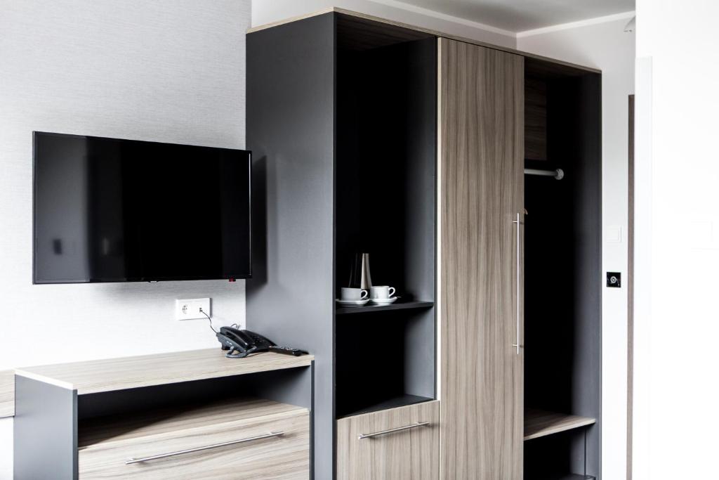 Kuchyň nebo kuchyňský kout v ubytování Hotel Mazurek