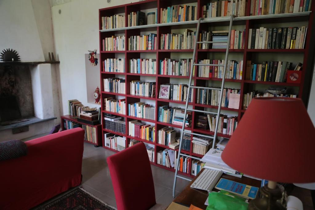 Knihovna v bed and breakfast